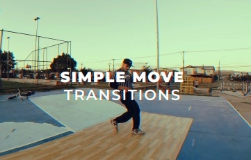 Simple Move Transitions Pack After Effects Template