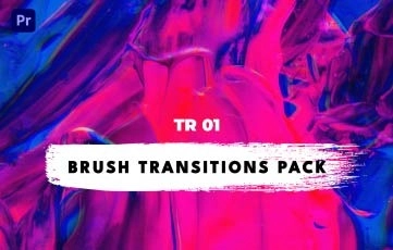 Premiere Pro Template Brush Transitions Pack