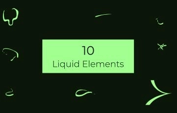 After Effects Template Liquid Fx Elements