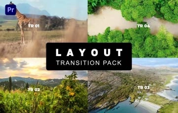 Designed Layout Transition Pack Premiere Pro Template