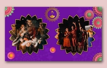 Indian Festival Diwali After Effects Slideshow Template