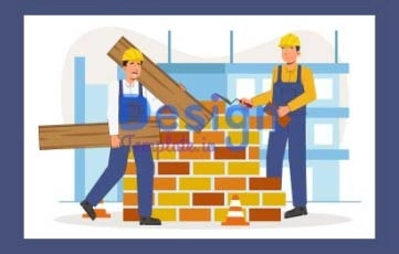 Construction Services Animation Scene