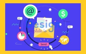 Email Marketing Concept Animation Scene