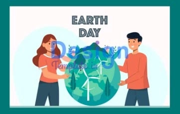 World Earth Day Animation Scene