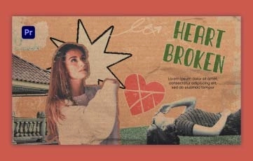 Broken Heart Slideshow Premiere Pro Template