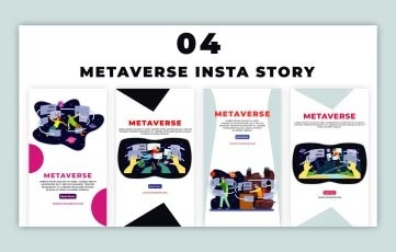 Metaverse Instagram Story  Premiere Pro Template