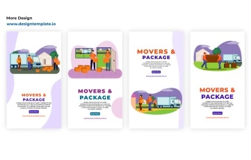 Movers And Package Instagram Story Premiere Pro Template