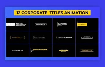 After Effects Corporate Titles Animation