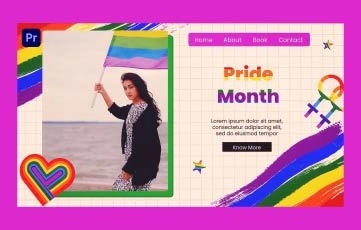 New Pride Month Slideshow Premiere Pro Template