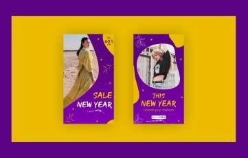 New Year Instagram Story After Effects Template