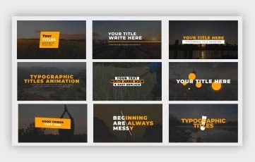 Adobe After Effects Typographic Titles