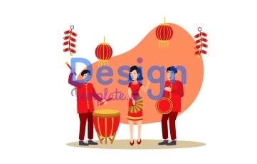 Chinese New Year Animation Scene