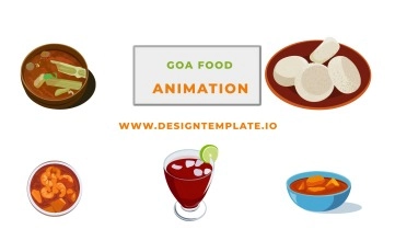 Goa Food Element Animation