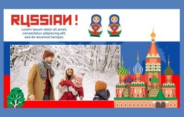 Russian Slideshow After Effects Template.