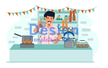 Tea Stall Animation Scene