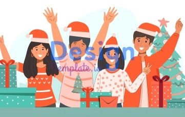 Christmas Cartoon Animation Scene