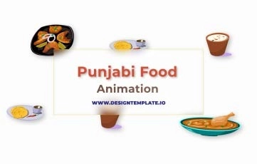 Punjabi Food Animation Scene