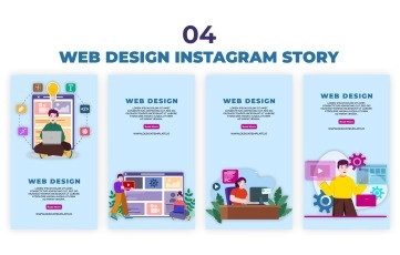 Web Design Instagram Story After Effects Template 02