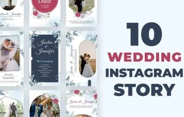 Wedding Ceremony Invitation Instagram Story After Effects Template