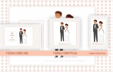 Wedding Instagram Invitation Pack After Effects Template