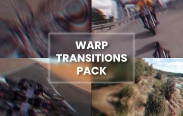 Warp Transitions After Effects Template