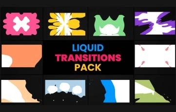 Liquid Transitions Pack After Effects Template