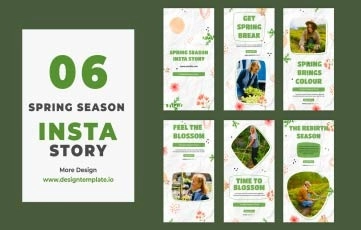 Spring Season Instagram Story After Effects Template