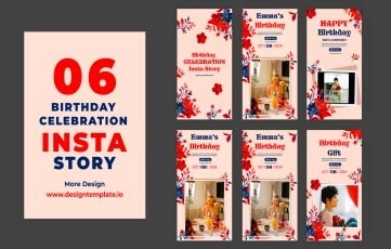 Birthday Celebration Instagram Story After Effects Template