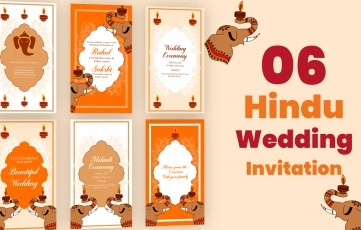 Hindu Wedding Invitation After Effects Template