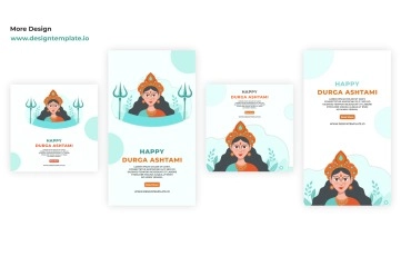 Durga Ashtami Instagram Story & Post After Effects Templates