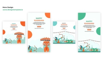 Happy Dussehra Instagram Story & Post After Effects Templates