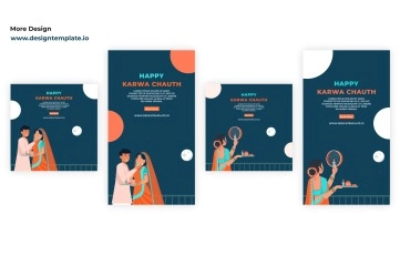Karwa Chauth Instagram Story Post After Effects Templates
