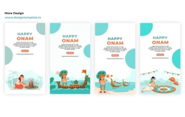 Happy Onam Instagram Story After Effects Templates