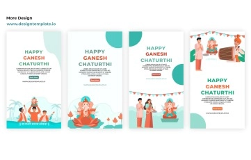 Happy Ganesh Chaturthi Instagram Story After Effects Templates