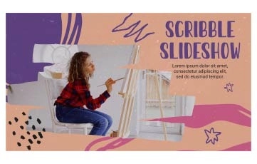 Scribble Slideshow After Effects Templates