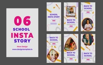 School Instagram Story After Effects Templates