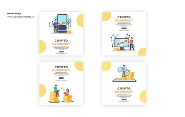 Crypto Animation Instagram Post After Effects Template 02