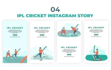 IPL Cricket Instagram Story After Effects Template