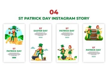 St Patrick Day Instagram Story After Effects Template