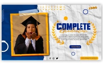 Graduation Banner Slideshow After Effects Templates
