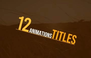 Simple Animations Title After Effects