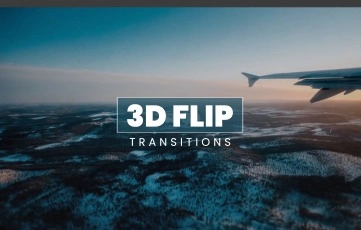 Adobe CC 3D Flip Transitions Pack