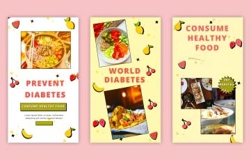 World Diabetes Day Instagram Story After Effects template