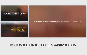 Motivational Titles Animation