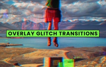 Overlay Glitch Transitions Pack