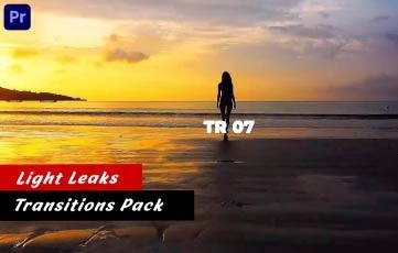 Light Leaks Transitions Pack Premiere Pro Template