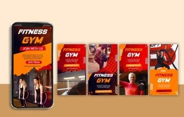 Gym And Fitness Instagram Story After Effects Template