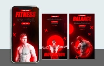 Fitness Class Instagram Story After Effects Template