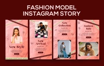 Fashion Model Instagram Story After Effects Template
