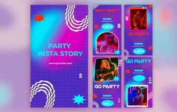 Party Instagram Story After Effects Template 7